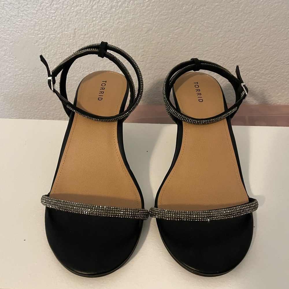 Strap Rhinestone Heels